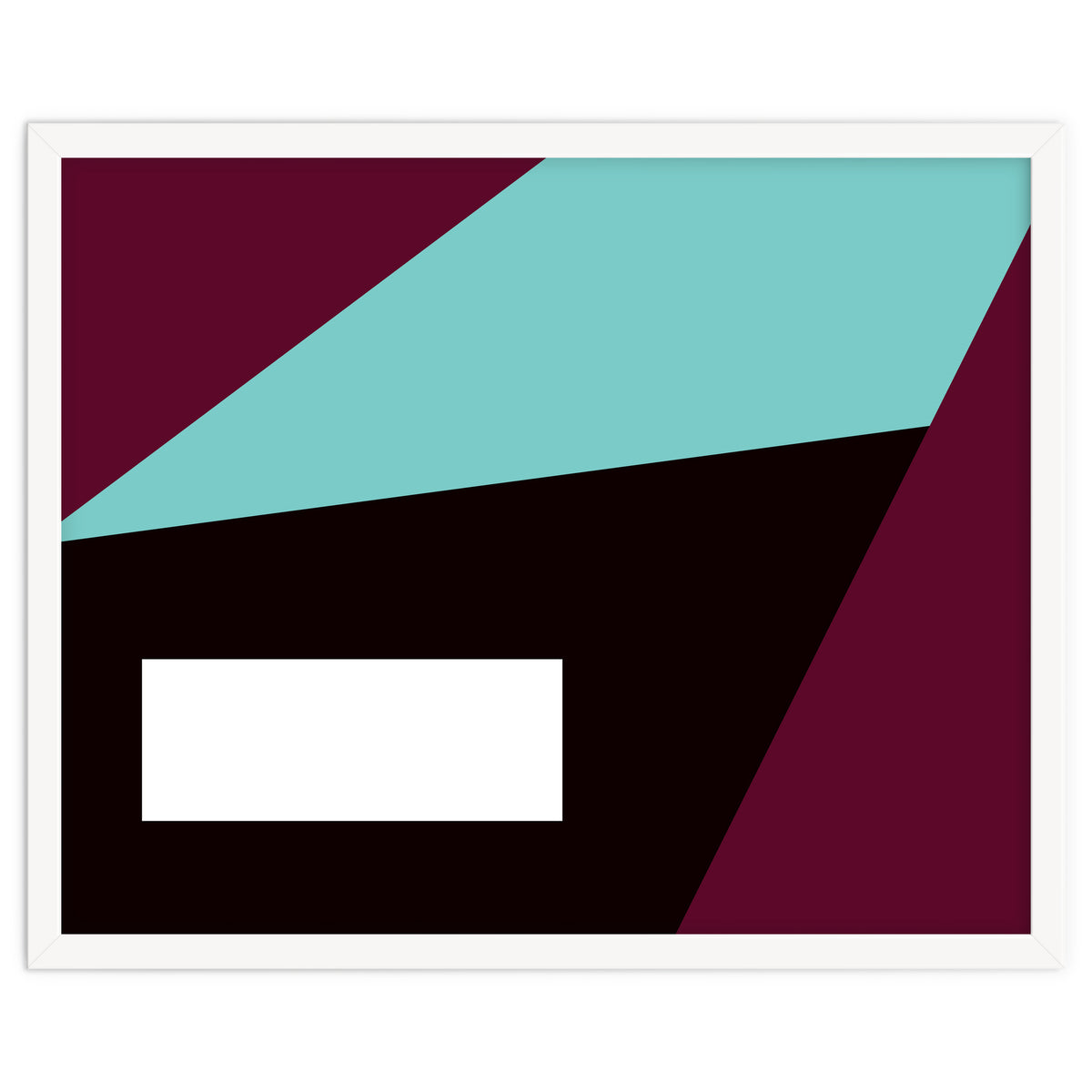 Geometric Shapes No. 84 - purple & turquoise