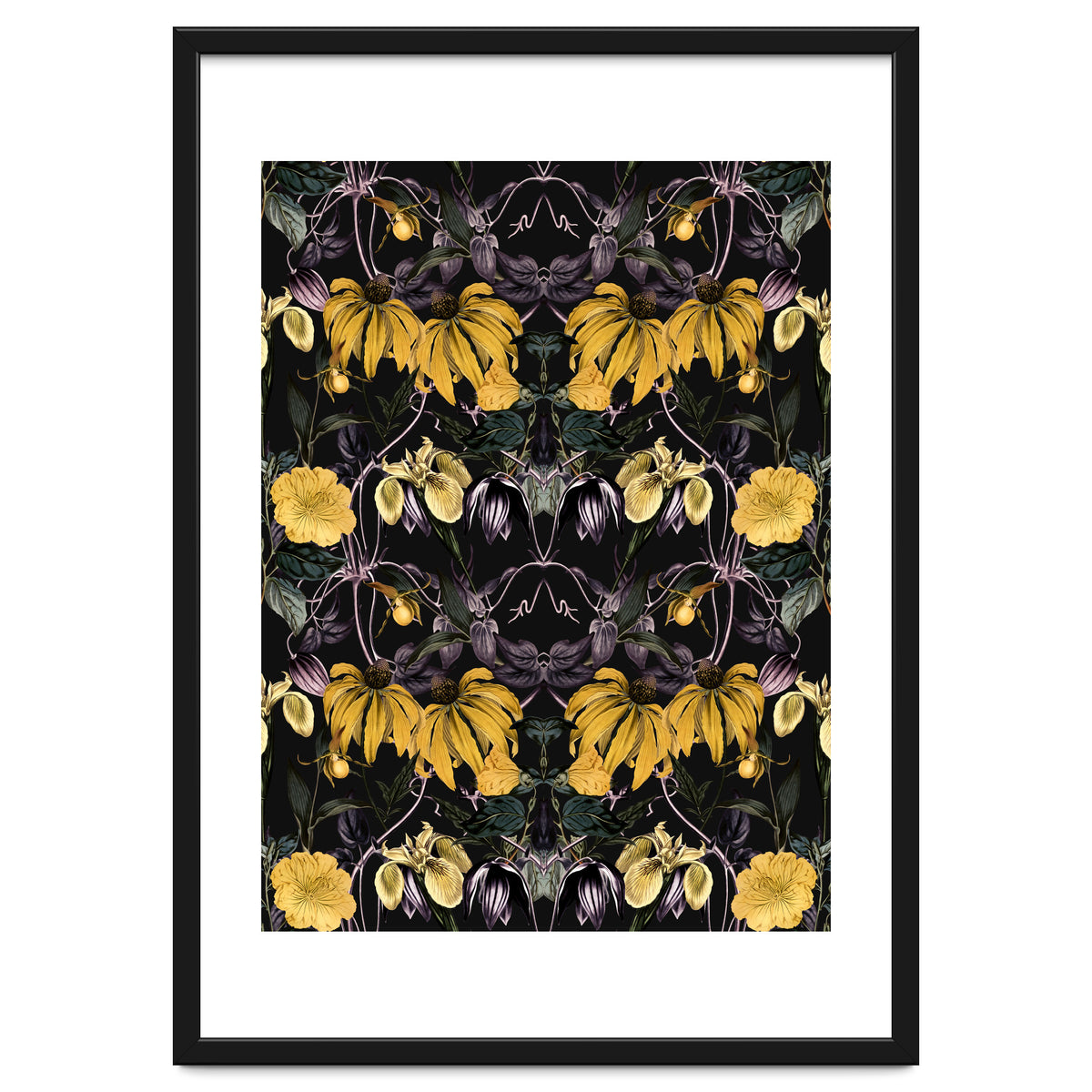 Nocturnal botanical garden kaleidoscope