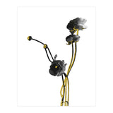 Flower Minimal Black And Gold 04 (Print Only) thumbnail