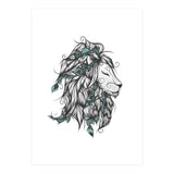Poetic Lion Turquoise (Print Only) thumbnail