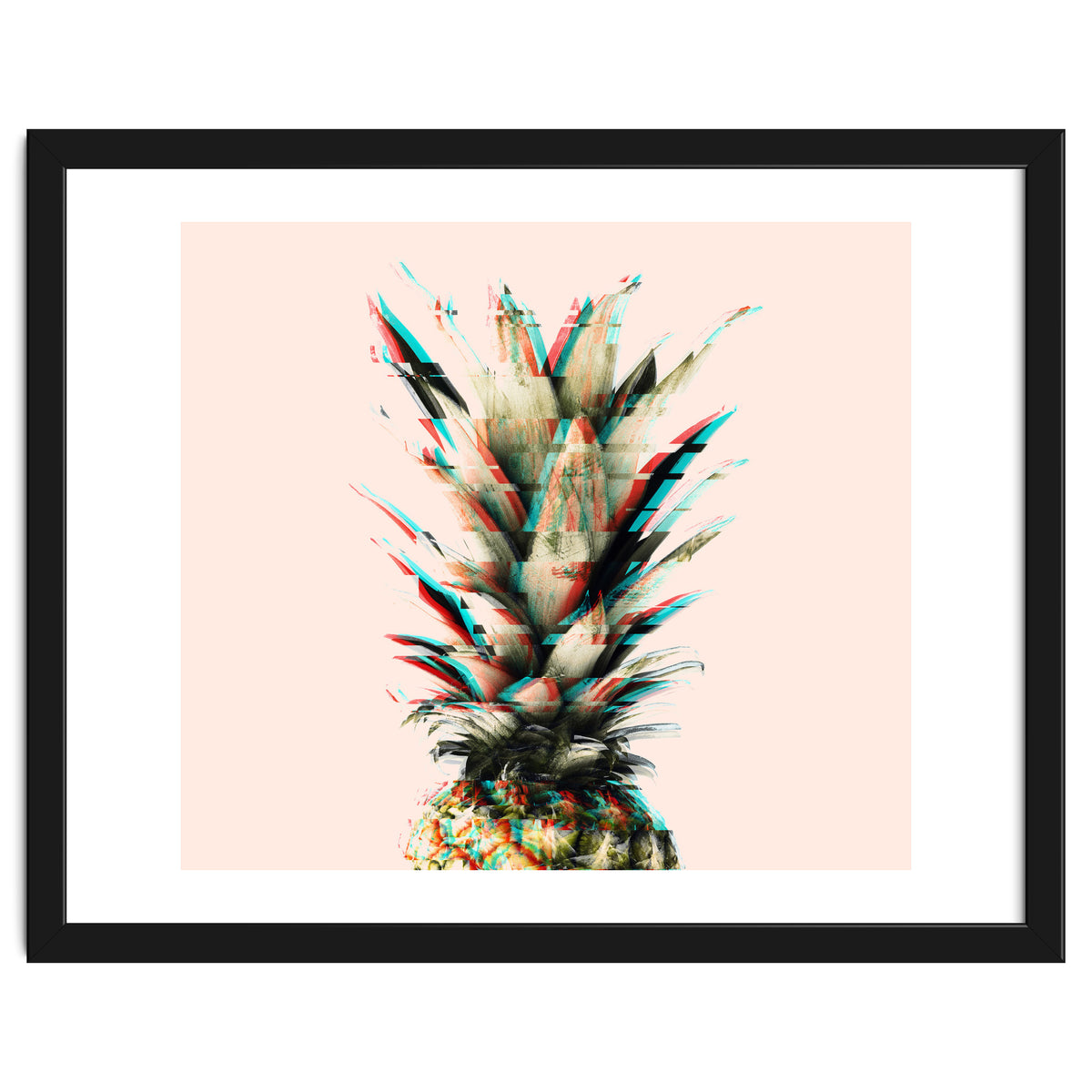 Glitch pineapple pink