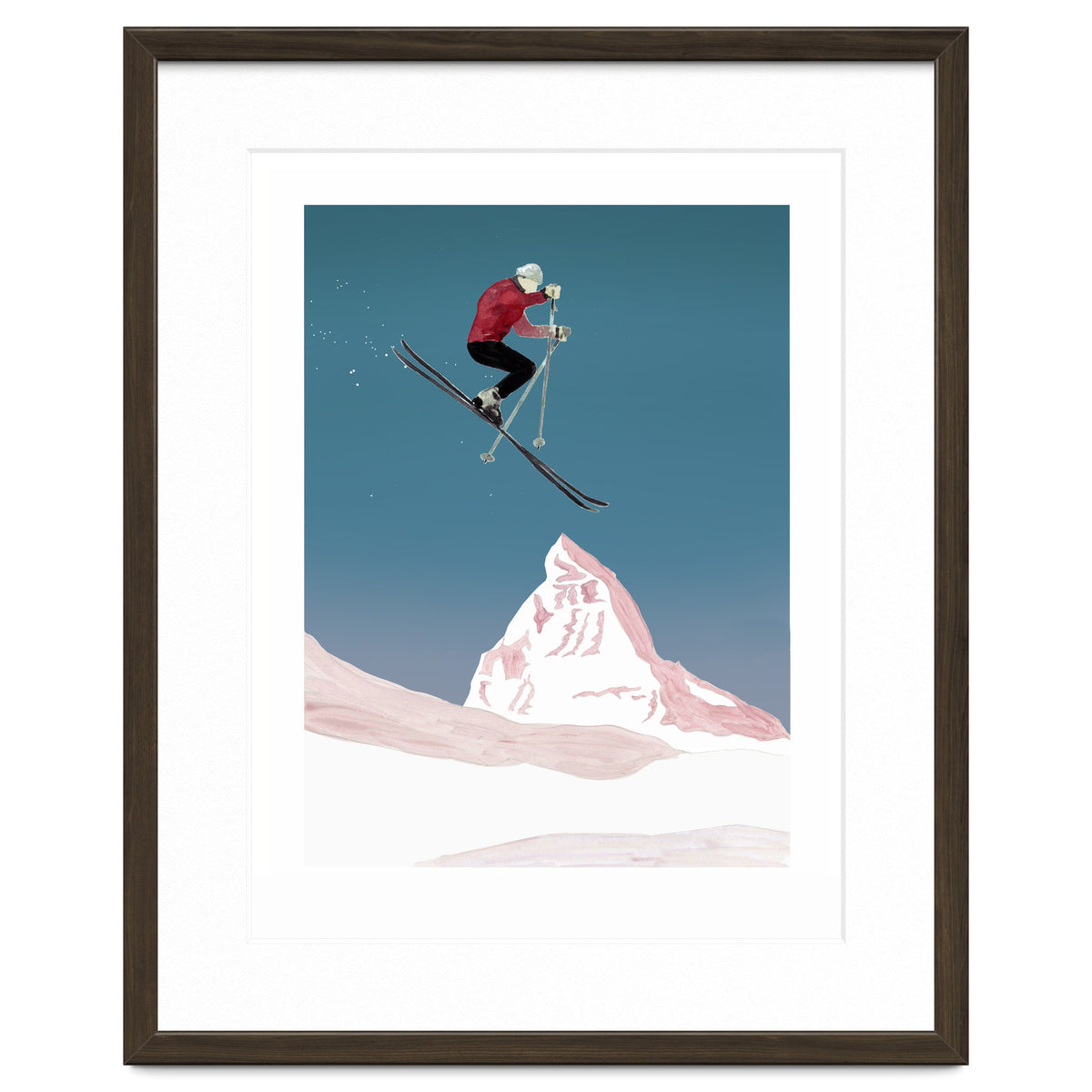 Mountain Love Skier
