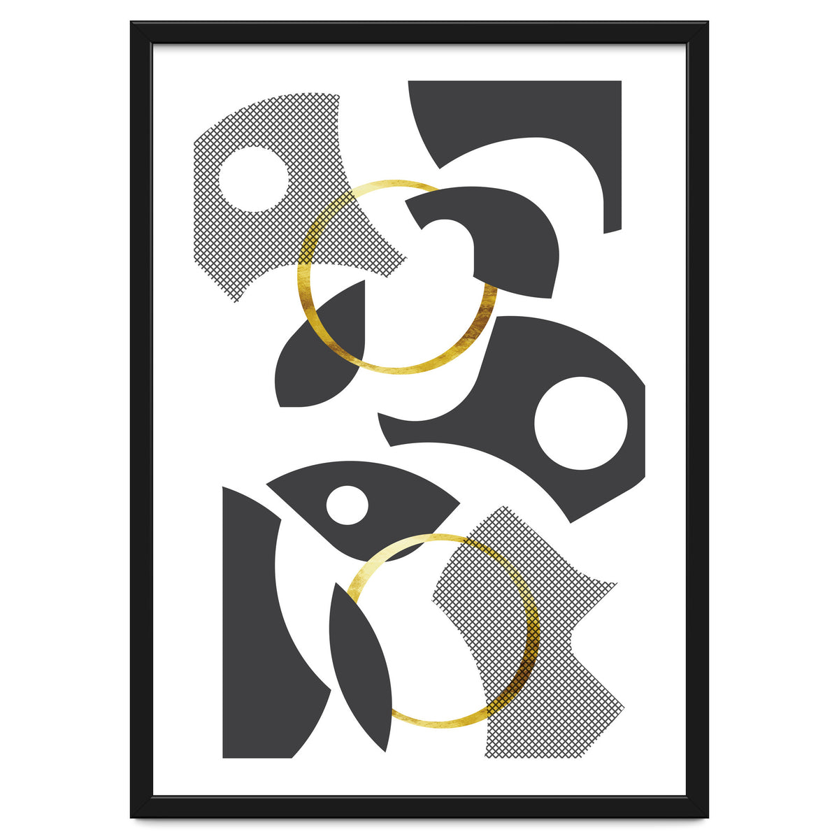 Cut Out Abstract No. 1 | gold
