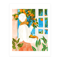 A Few Bad Oranges Is No Reason Not To Bring The Grove Home | Boho Botanical Garden Painting (Print Only)