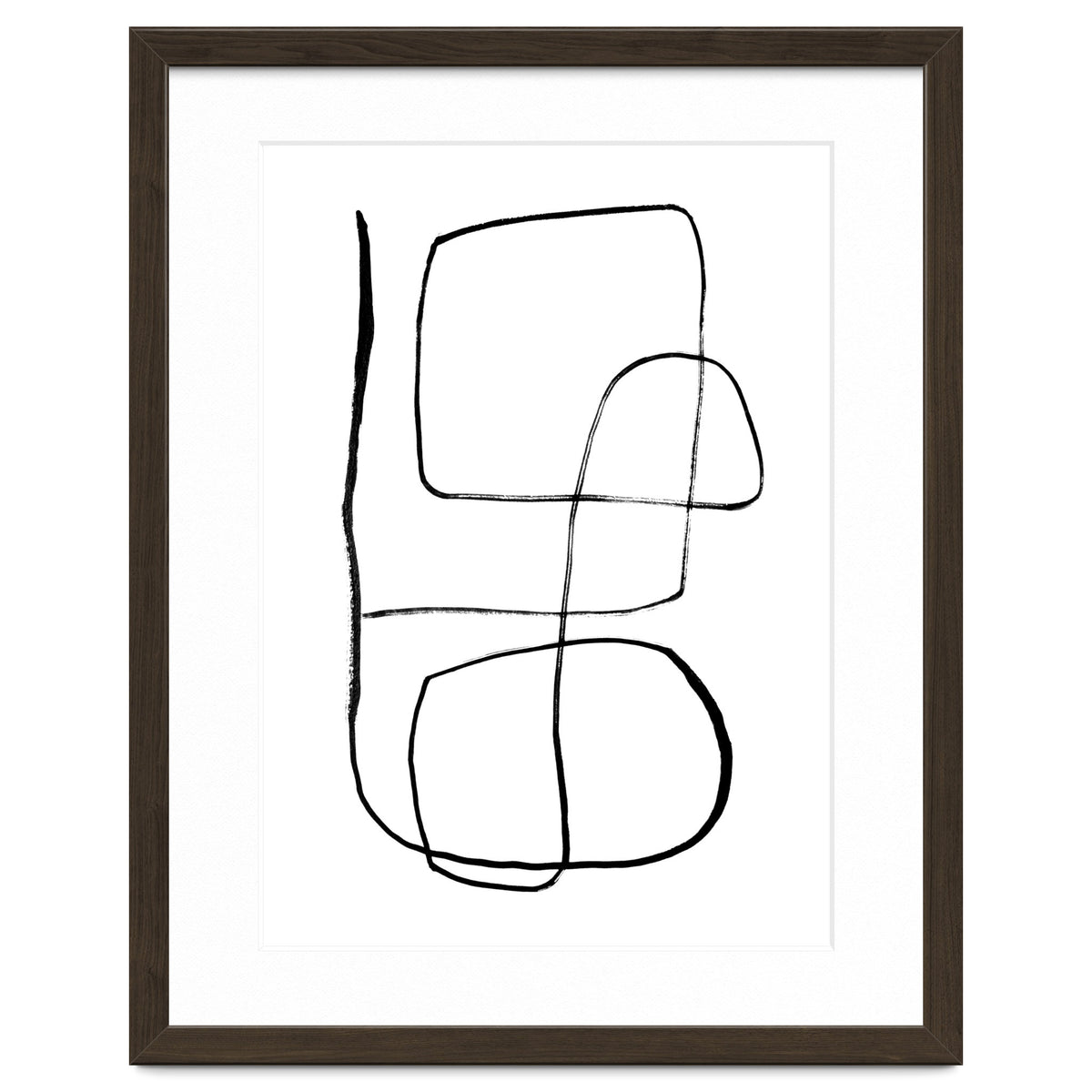 Mid-Century Line Art Print #3