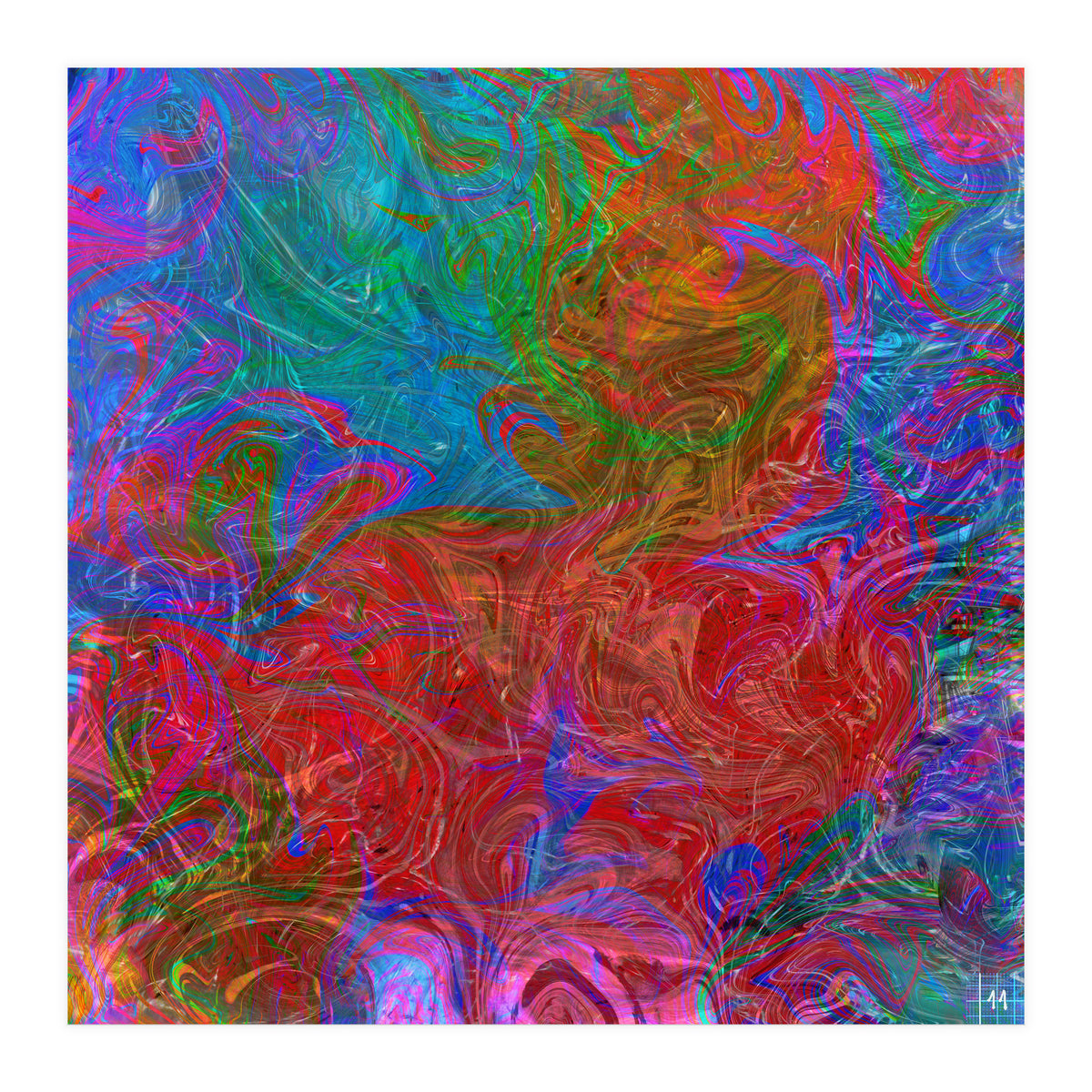 Animals In Rainbow (Print Only)