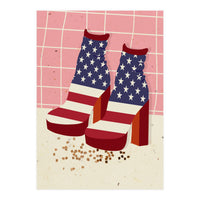 American Flag Disco Boots (Print Only)