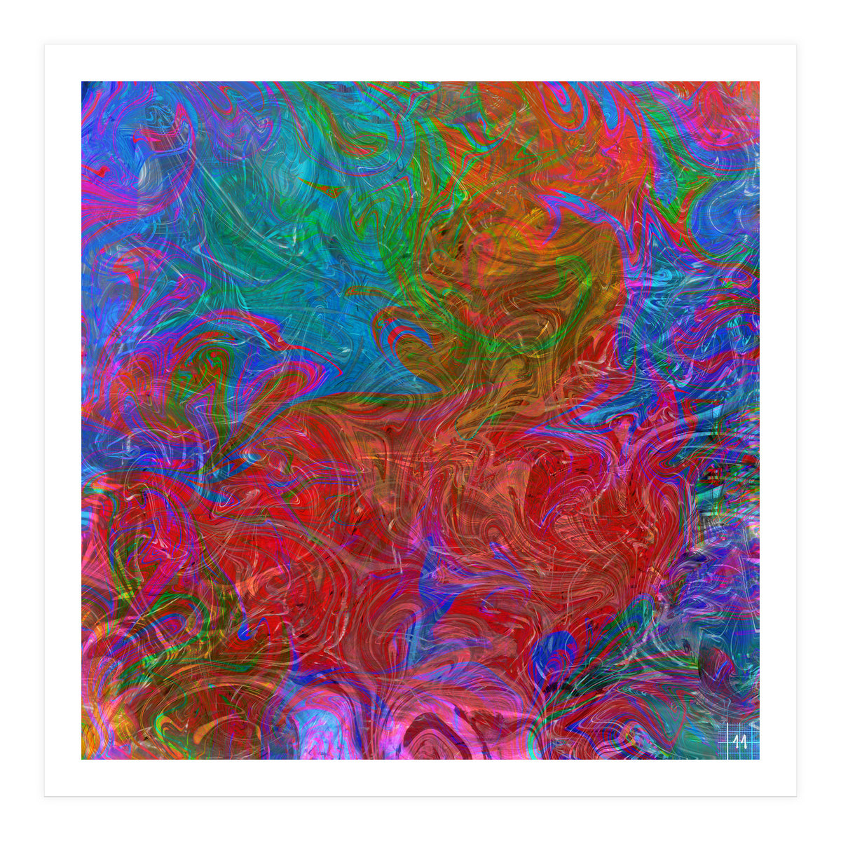 Animals In Rainbow (Print Only)