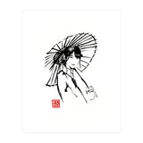 Geisha Umbrella  (Print Only) thumbnail