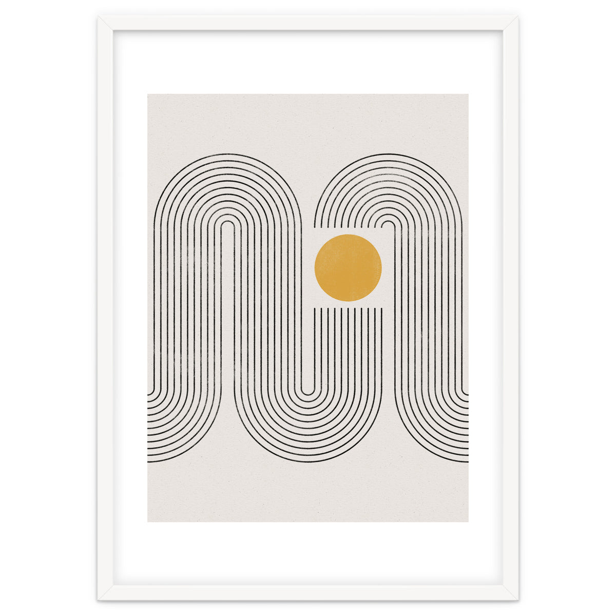 Mid-Century Modern No.22 - Woodblock Print