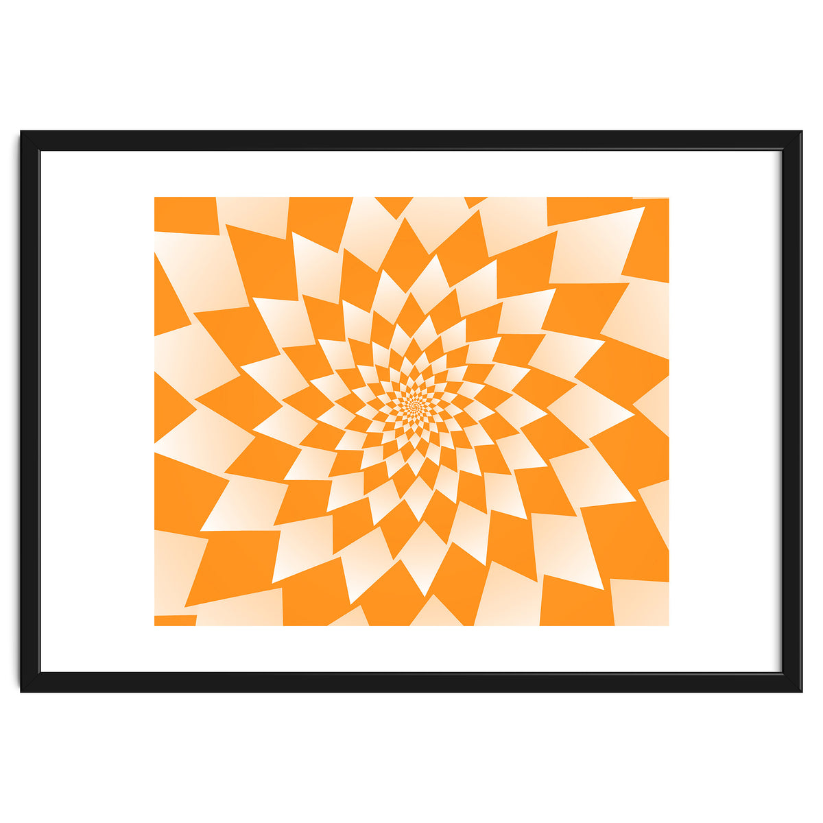 Abstract Orange Geometric