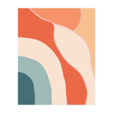 Rainbow Retro Wavy Lines (Print Only) thumbnail