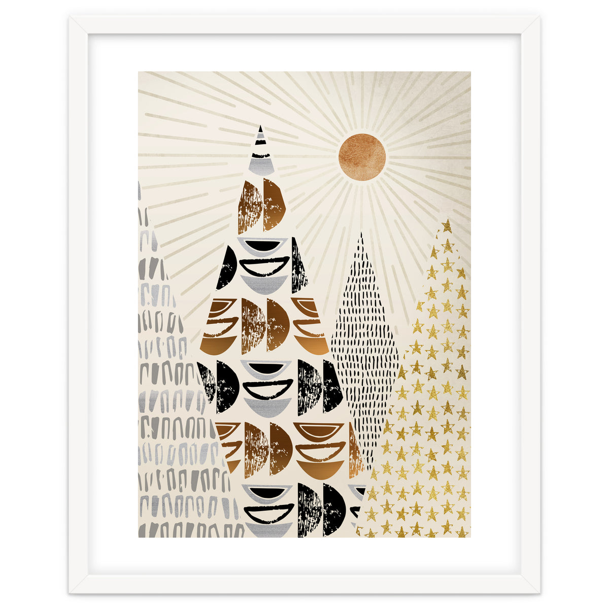 Whimsical Mountain Landscape