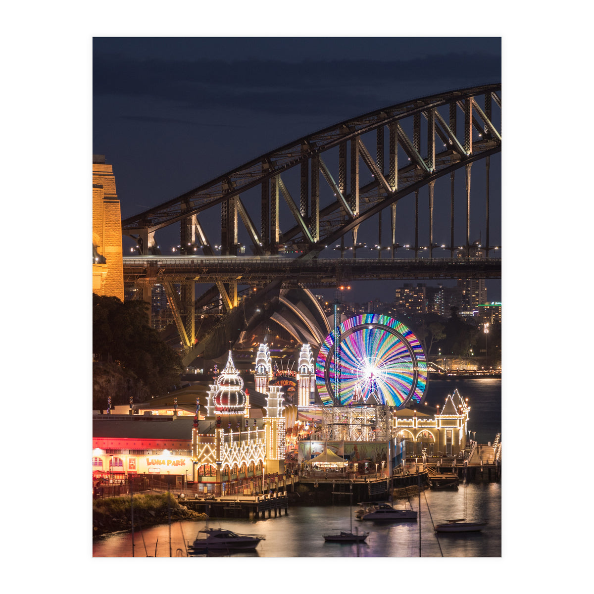 The BIG 3, Sydney Opera House, Harbour Bridge and Luna Park (Print Only)