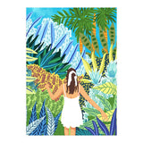 Lost in the Jungle of Feelings | Forest Tropical Botanical Nature Plants Illustration (Print Only) thumbnail