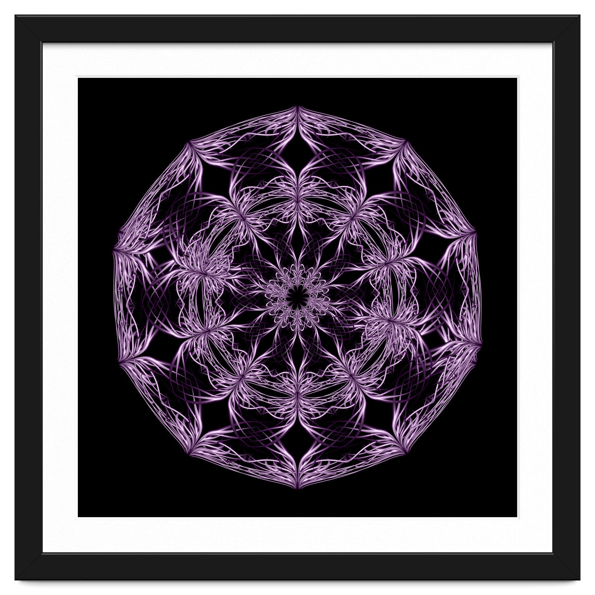 Mandala purple and black