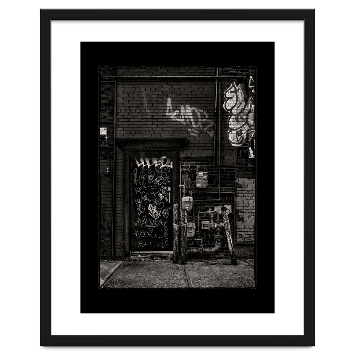 Alleyway Pipes No 4 with Border