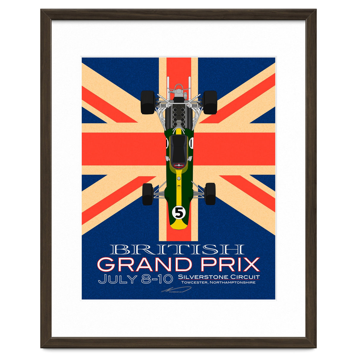 British Grand Prix poster