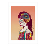 Mexican Skull Lady (Print Only) thumbnail