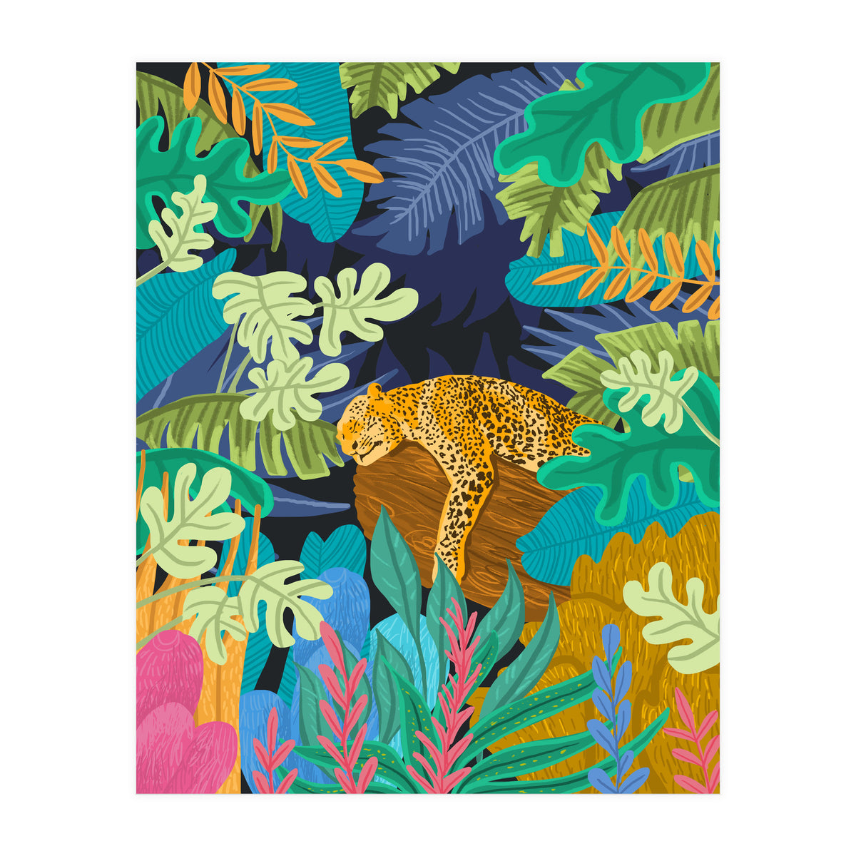 Sleeping Panther (Print Only)