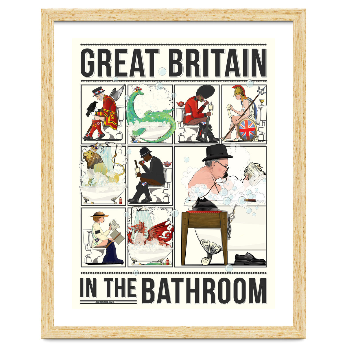 Great Britain in the Bath, Funny Bathroom Humour