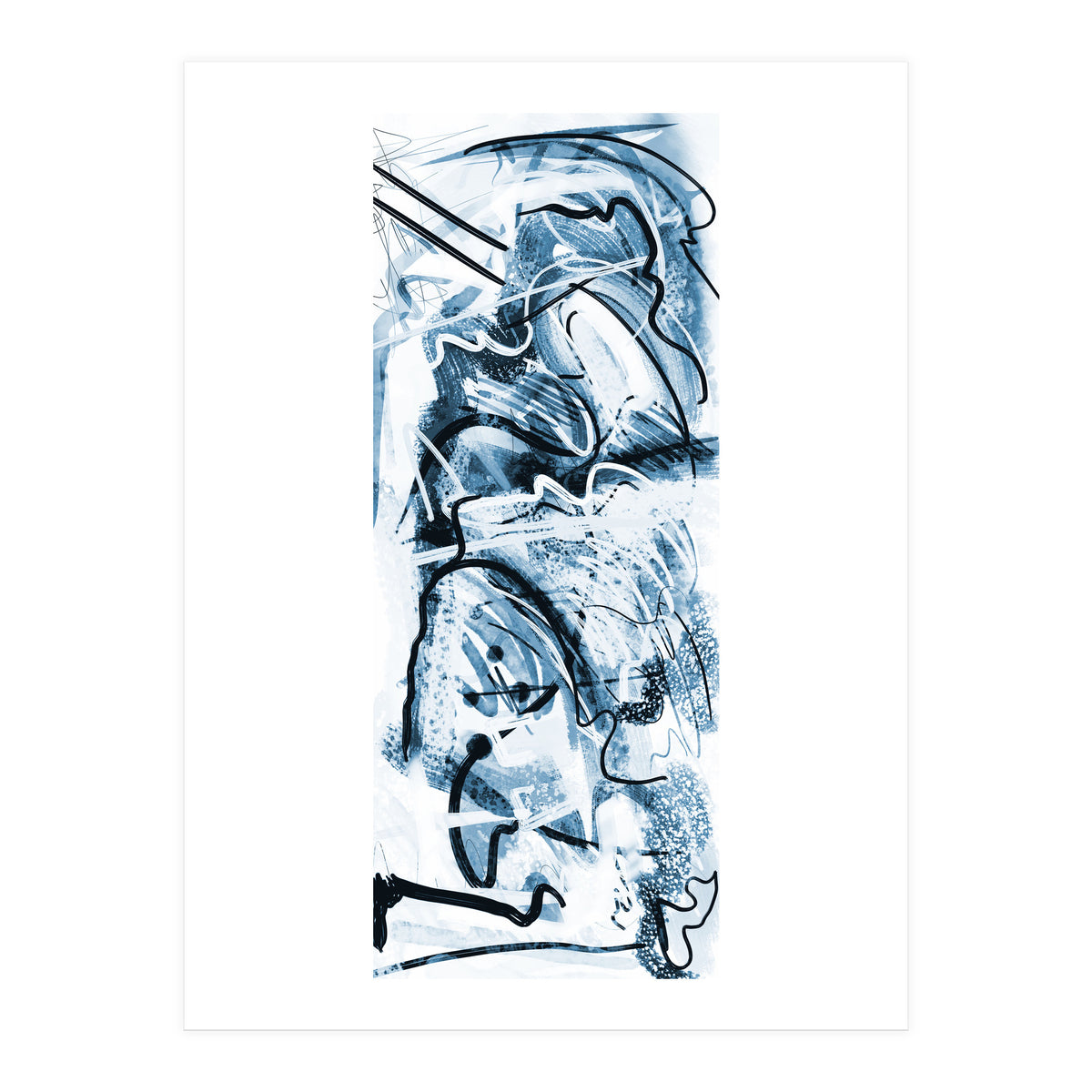 Azul Em Traços (Print Only)