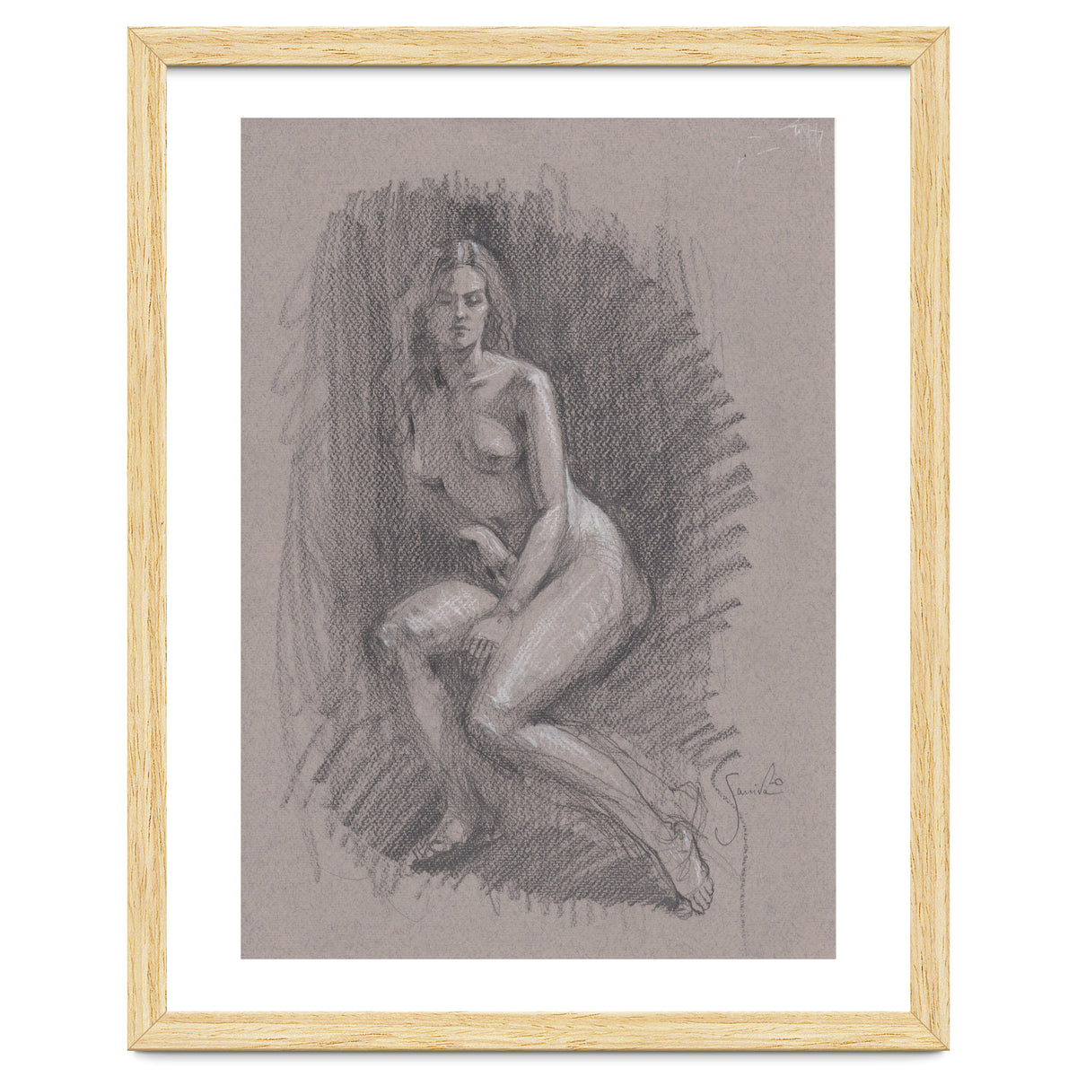 Beautiful drawing of a woman