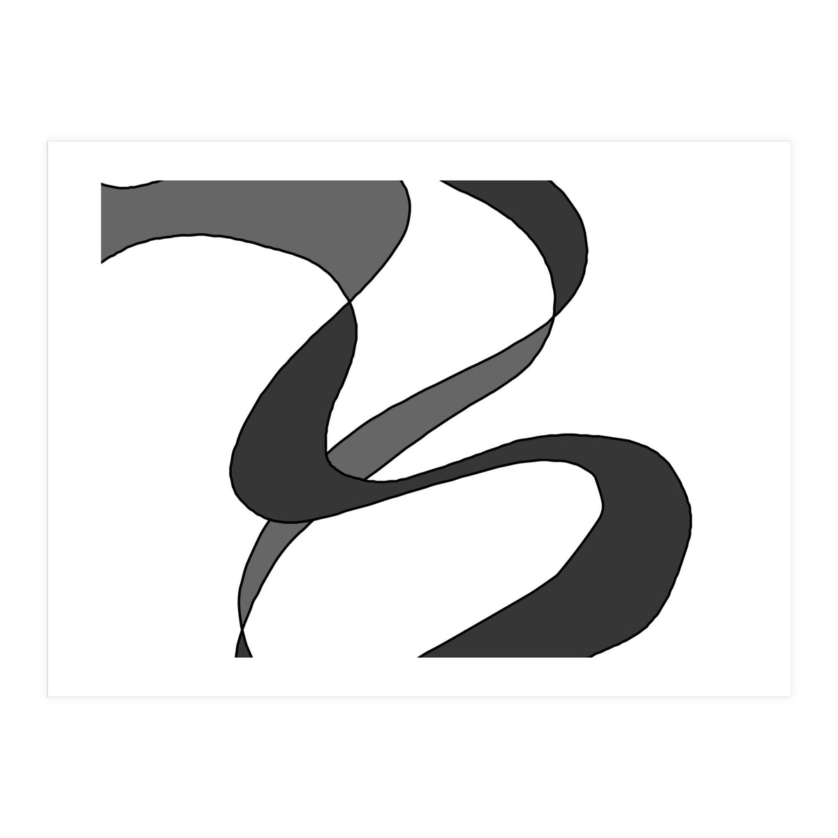 Grey Waves 2 (Print Only)