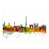Paris France Skyline (Print Only) thumbnail