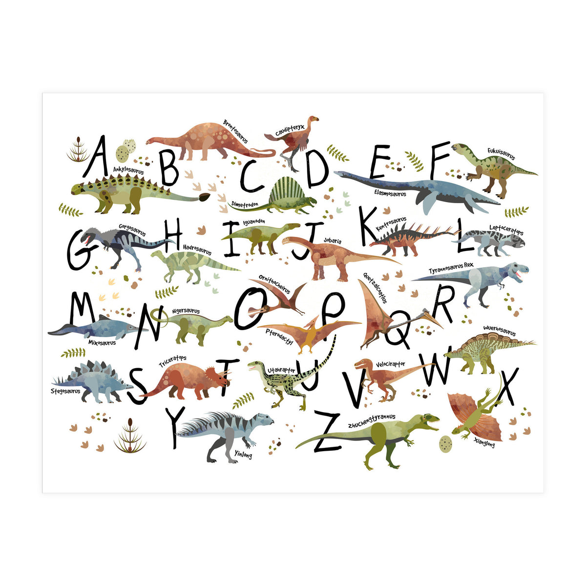 Dinosaur Alphabet  (Print Only)