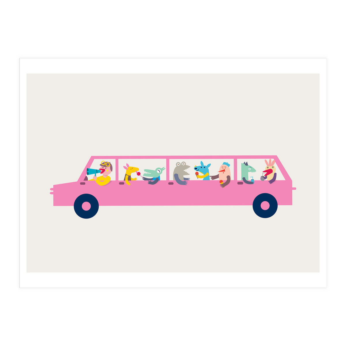 Pink Car (Print Only)