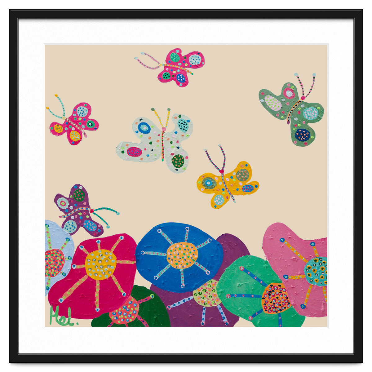 Butterflies Garden (pink)