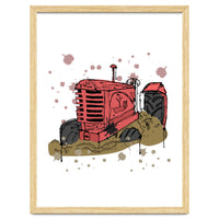 Abandoned tractor sketch