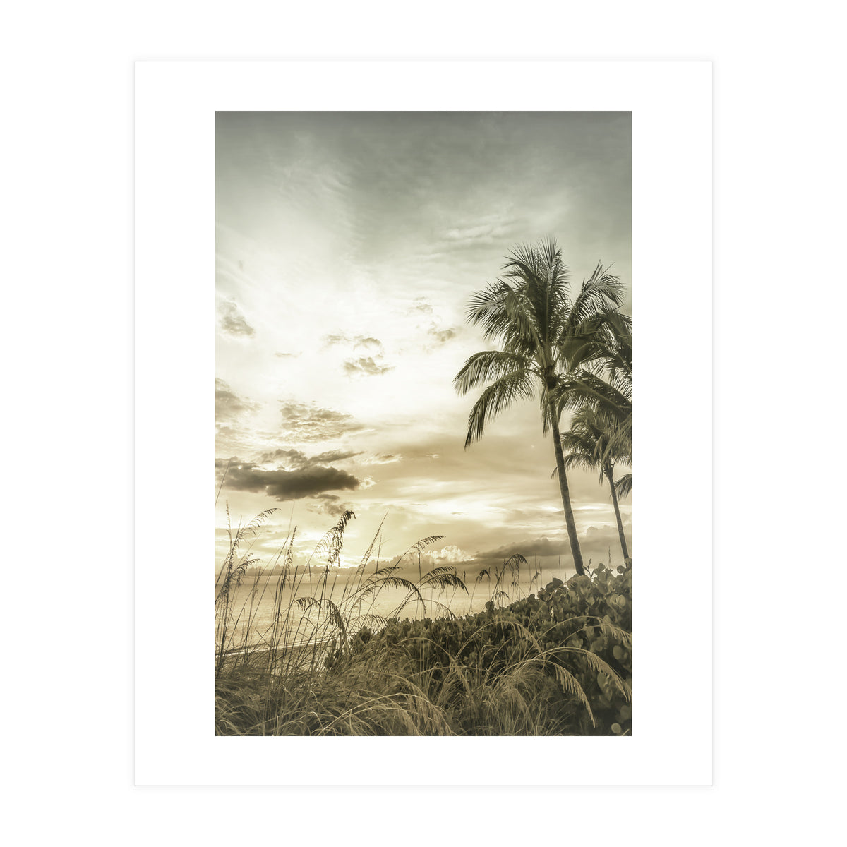BONITA BEACH Bright Sunset | Vintage (Print Only)