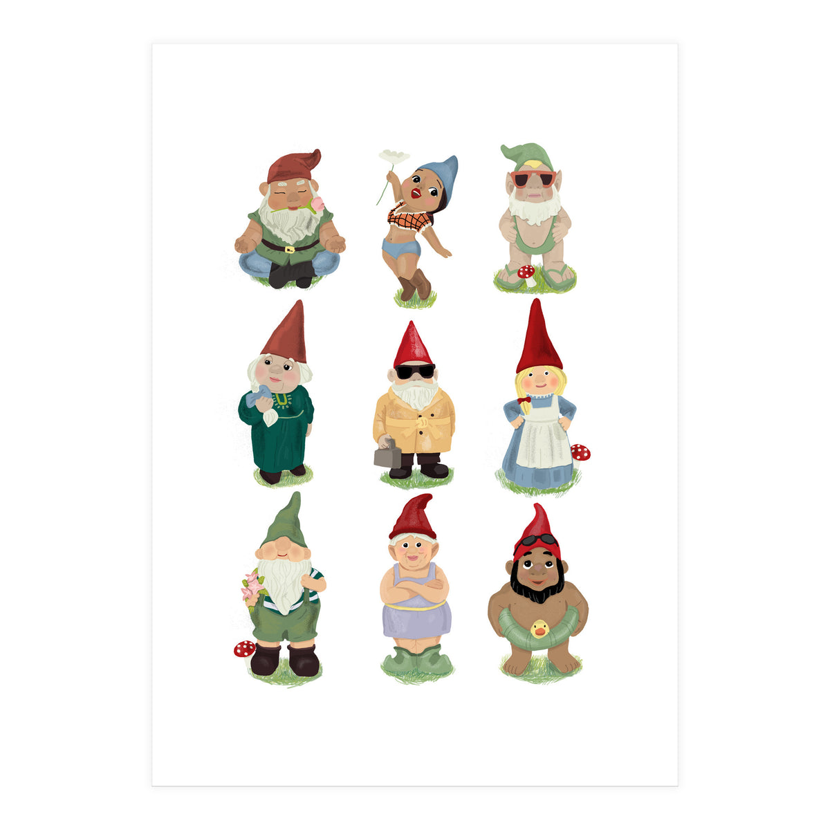 Garden Gnomes (Print Only)