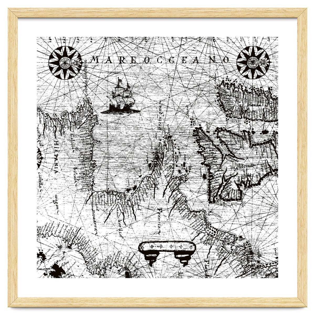 Antique Mercant Map