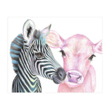 Zebra and Cow (Print Only) thumbnail