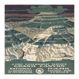 Grand Canyon Vintage Poster  (Print Only) thumbnail