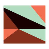 Geometric Shapes No. 17 - pink, brown, mint green & black (Print Only) thumbnail