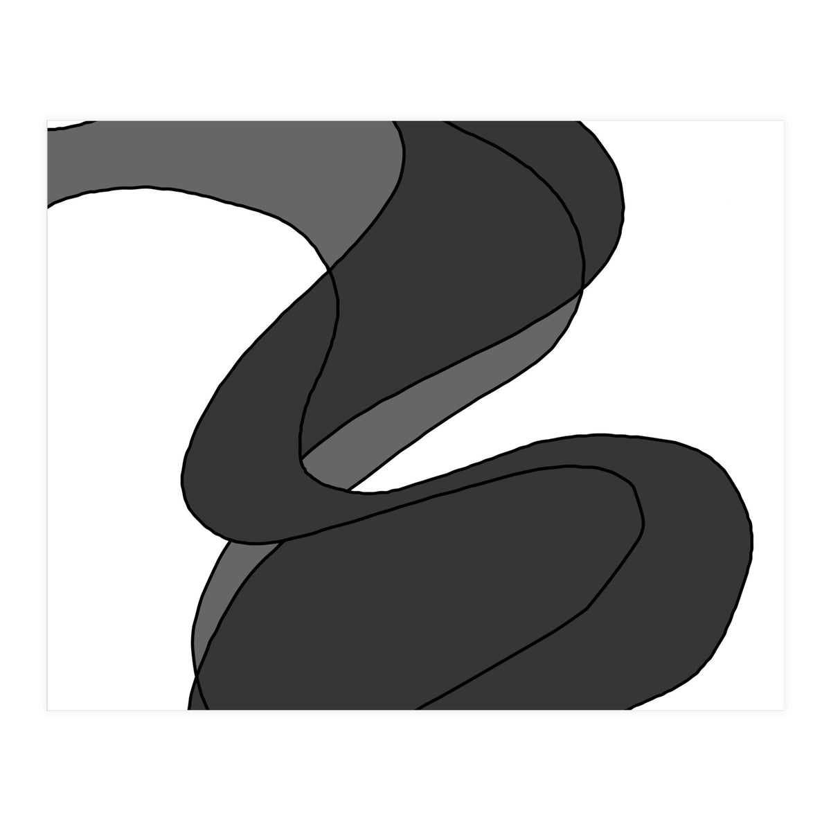 Grey Waves 5 (Print Only)