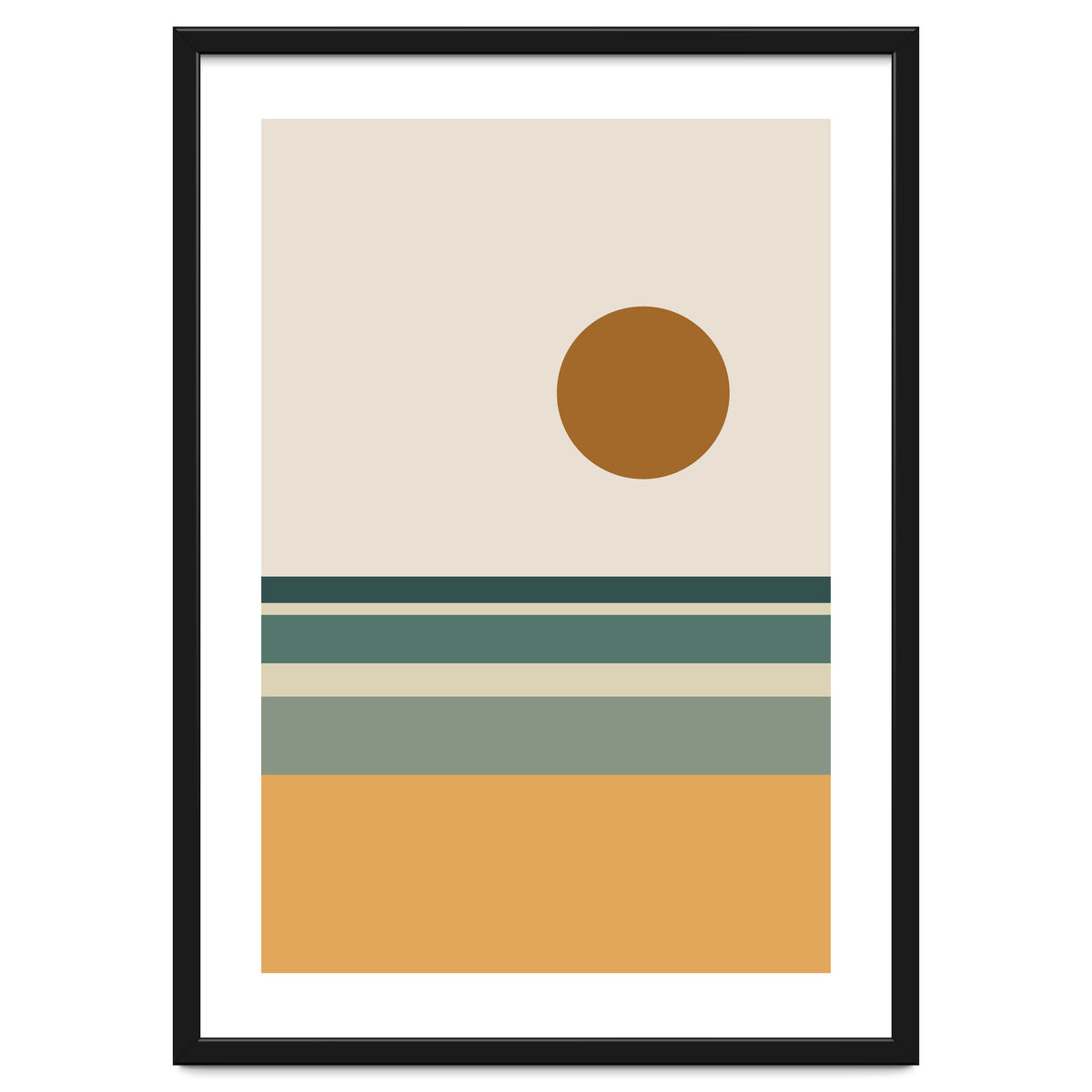 Ocean - Mid Century Landscape