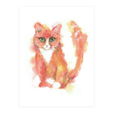 Orange tabby  cat (Print Only) thumbnail