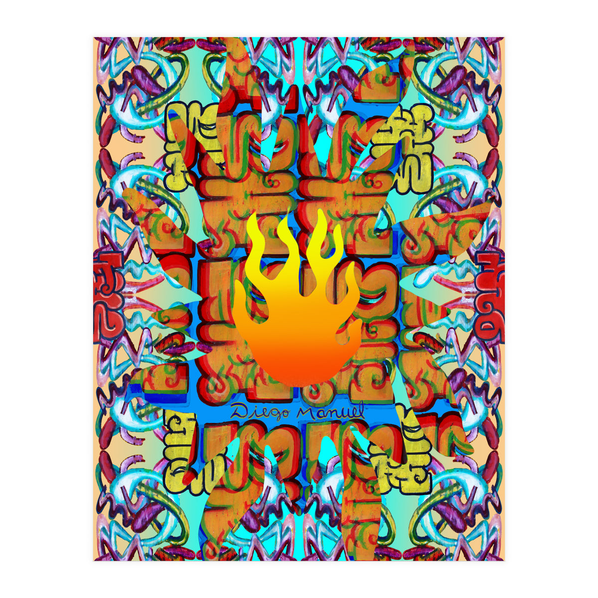 Fuego Y Graffiti 37 (Print Only)