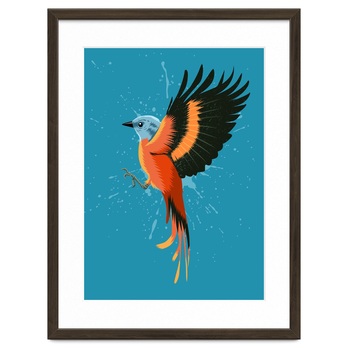 Tropical flying bird