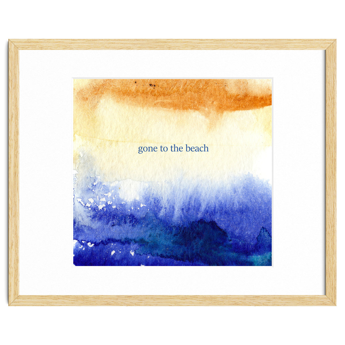 Gone to the beach || watercolor