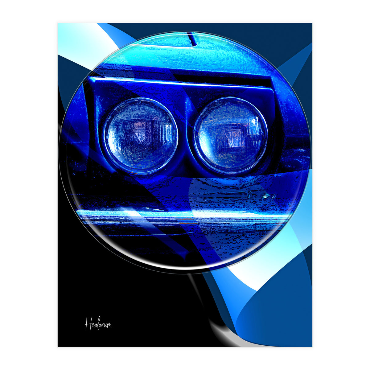 Emoji & Cars blue (Print Only)