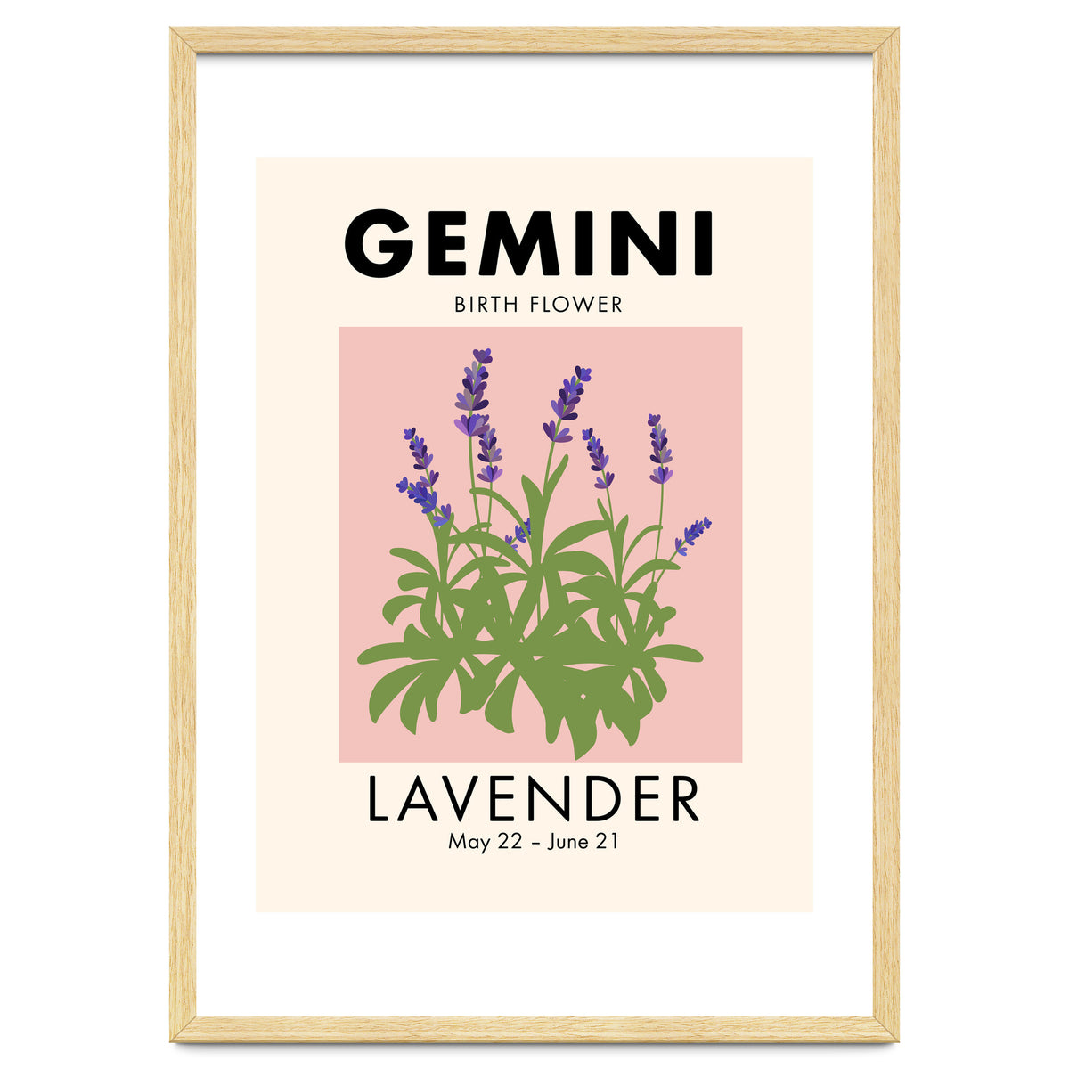 Gemini Birth Flower Lavender