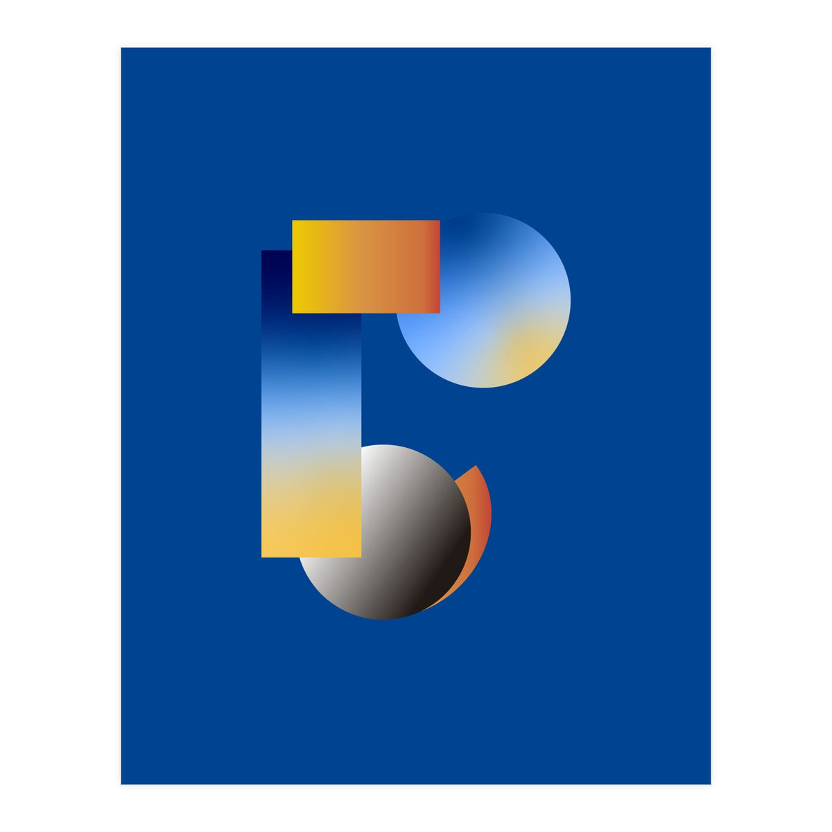 Human face | abstract modern (Print Only)