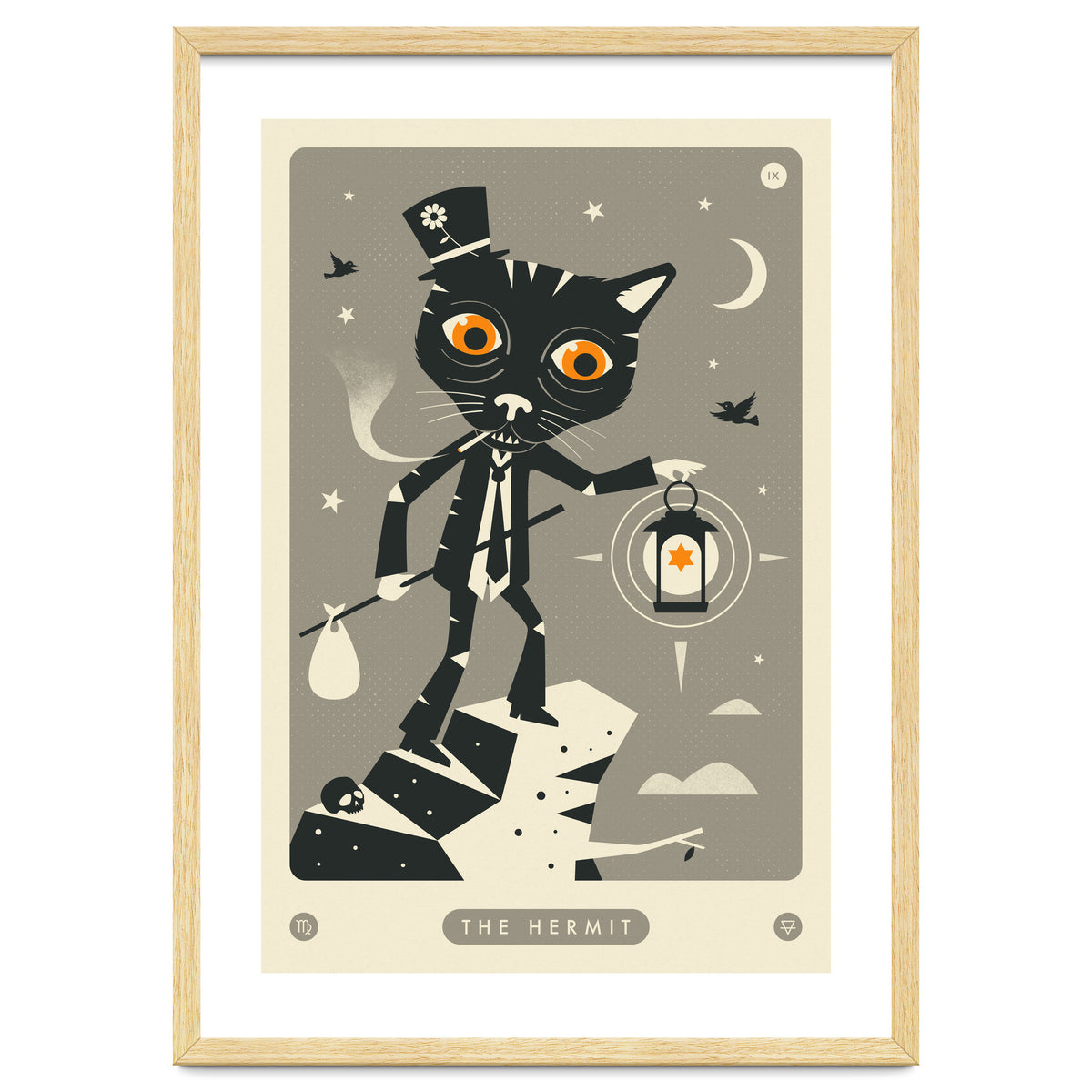 TAROT CARD CAT: THE HERMIT