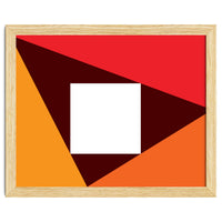 Geometric Shapes No. 23 - red & orange